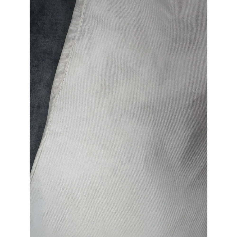 Vintage 90s Levis 551 Womens 16 Long White Jeans USA Relaxed Tapered Distressed - Picture 10 of 16